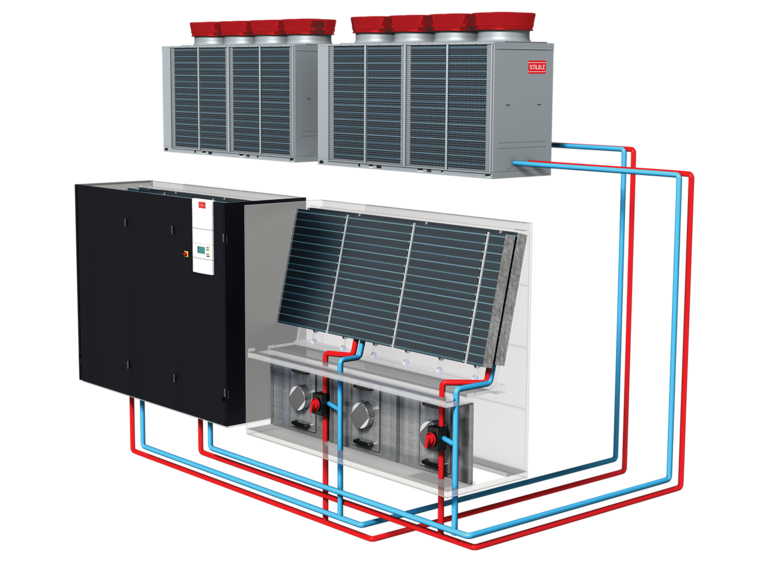 Liquid cooled system with built-in redundancy CyberAir 3PRO CW